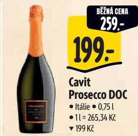 Cavit Prosecco DOC, 0,75 l