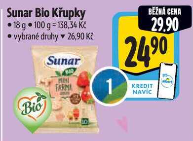 Sunar Bio Křupky, 18 g