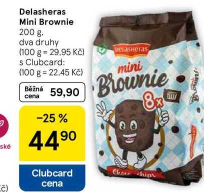 Delasheras Mini Brownie, 200 g 