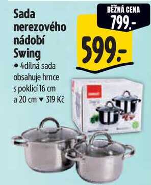 Sada nerezového nádobí Swing