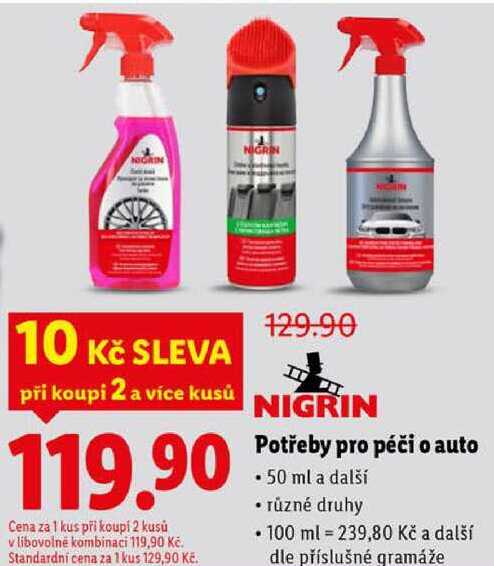 Potřeby pro péči o auto, 50 ml a další 