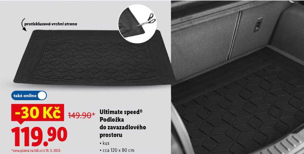Ultimate speed Podložka do zavazadlového prostoru 