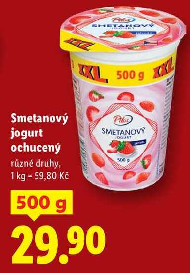 Smetanový jogurt ochucený, 500 g