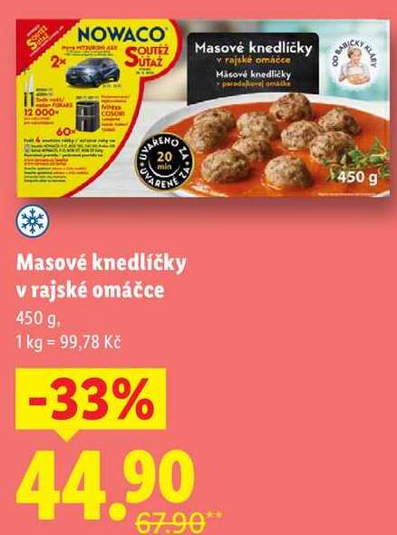 Masové knedlíčky v rajské omáčce, 450 g