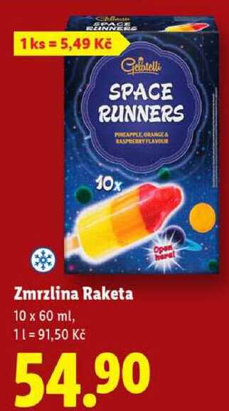 Zmrzlina Raketa, 10x 60 ml