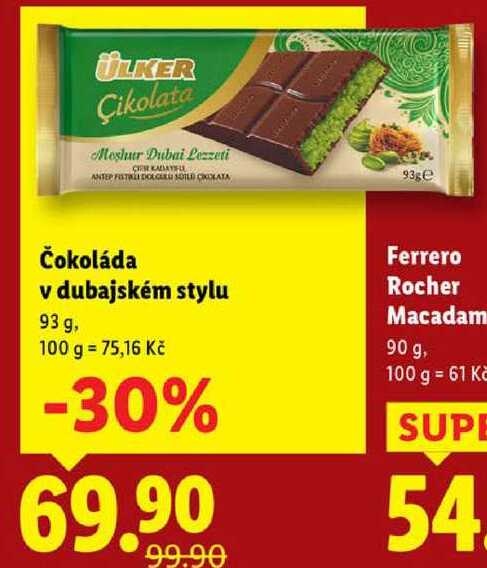 Čokoláda v dubajském stylu, 93 g