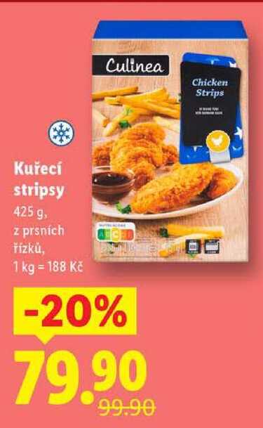 Kuřecí stripsy, 425 g