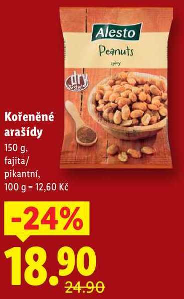 Kořeněné arašídy, 150 g