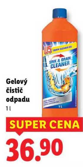 Gelový čistič odpadu, 1 l