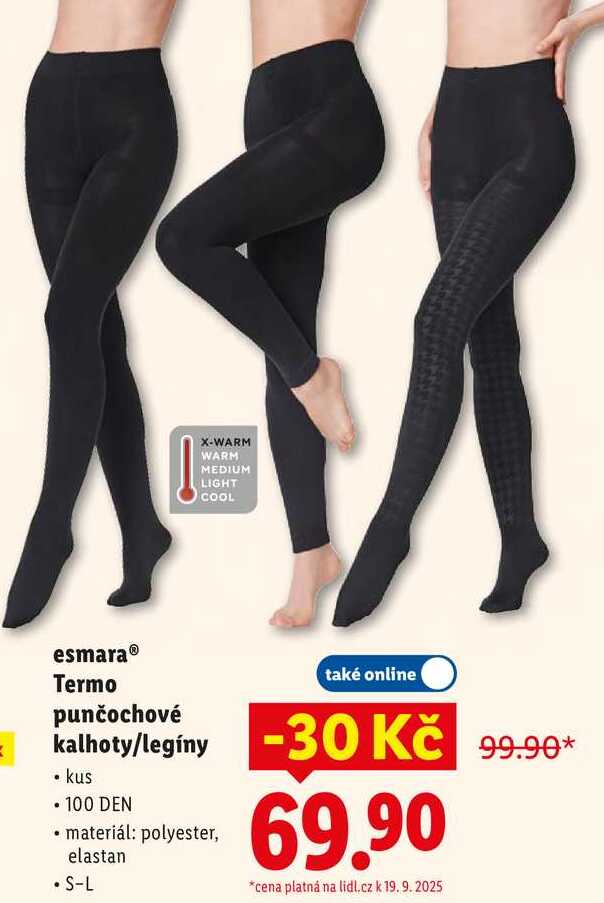 esmara Termo punčochové také online kalhoty/legíny 