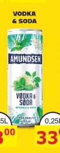 AMUNDSEN VODKA & SODA 0,25l míchaný drink, plech