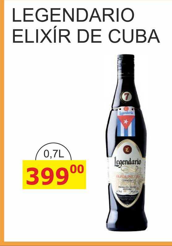 LEGENDARIO ELIXÍR DE CUBA 0,7L 