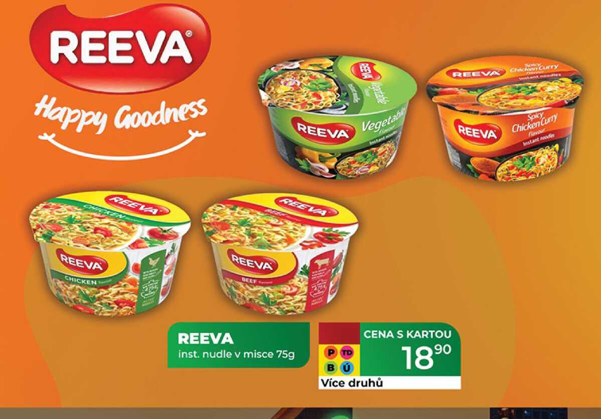 REEVA inst. nudle v misce 75g 