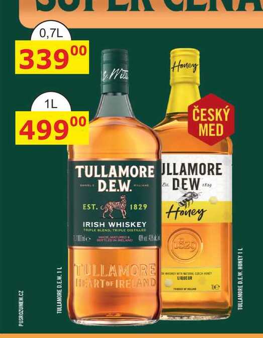 Tullamore Dew Irish whiskey 1l