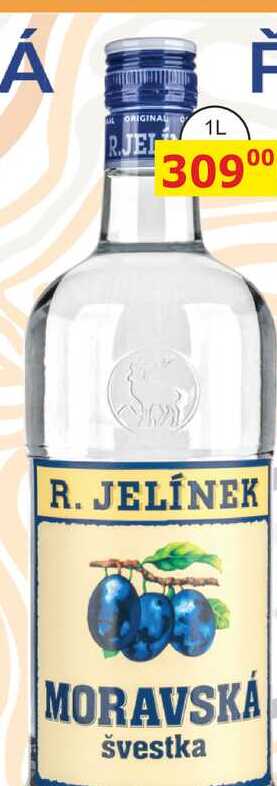 R. JELÍNEK Moravská švestka 40% 1l