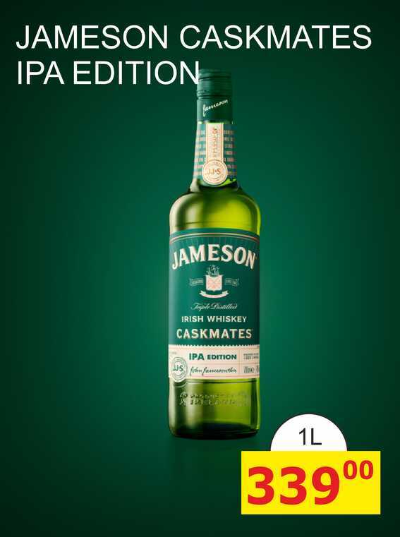 JAMESON IRISH WHISKEY CASKMATES IPA EDITION  1L 