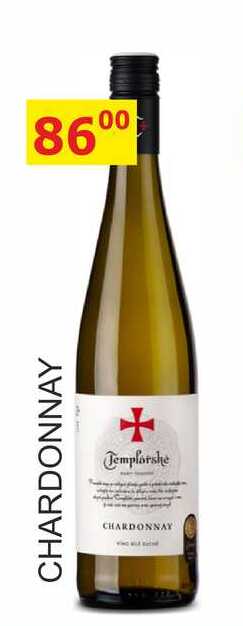 TEMPLÁŘSKÉ SKLEPY 0,75L CHARDONNAY
