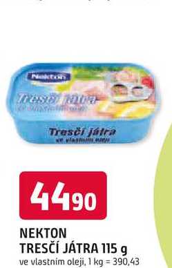 ΝΕΚΤΟΝ TRESČÍ JÁTRA 115 g 