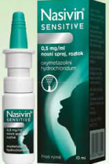 Nasivin® Sensitive 0,5 mg/ml nosní sprej roztok 10 ml