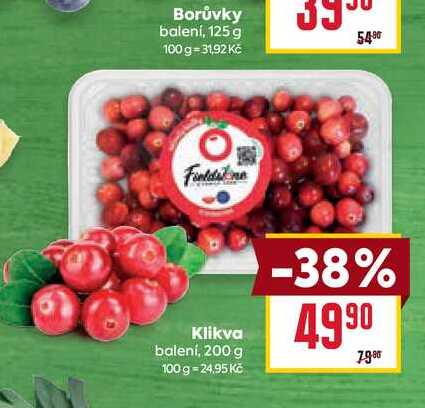Klikva balení, 200 g