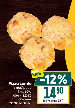 Pizza žemle z naší pece 1ks, 80 g 