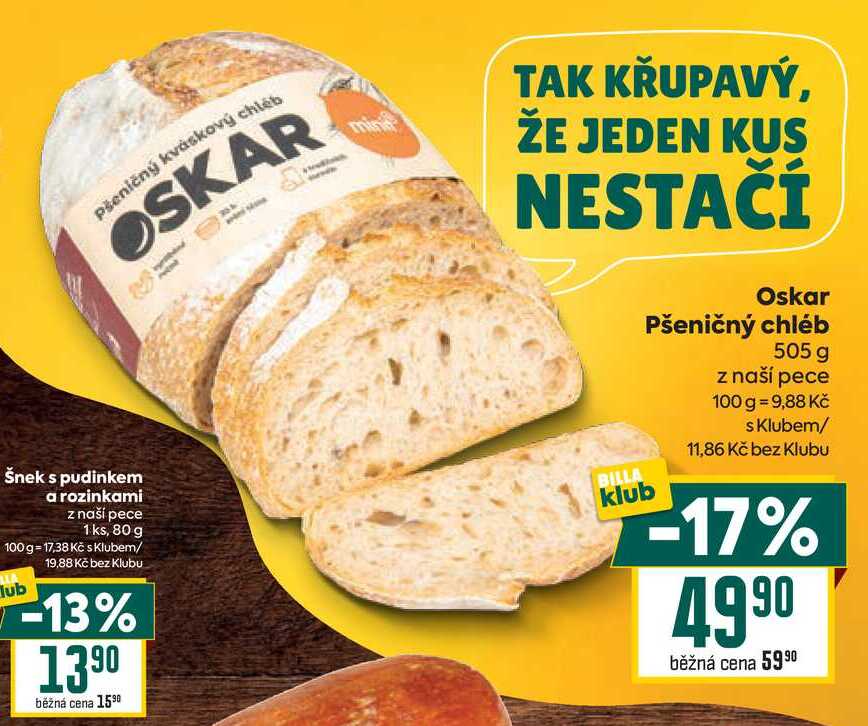  LlOskar Pšeničný chléb 505 g 