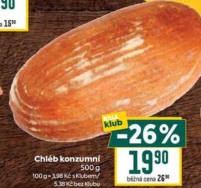 Chléb konzumní 500 g 
