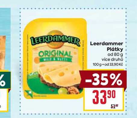 Leerdammer Plátky od 80 g  