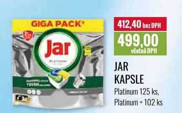 JAR KAPSLE Platinum 125 ks, Platinum + 102 ks 