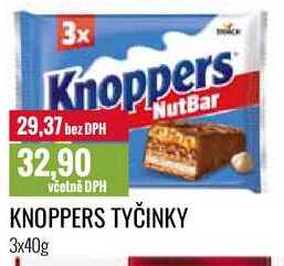 KNOPPERS TYČINKY 3x40g 