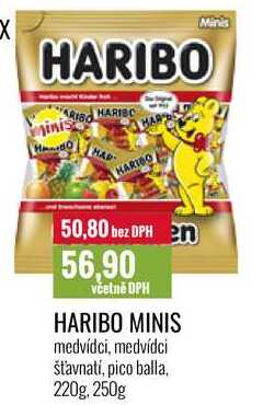 HARIBO MINIS 220g, 250g 