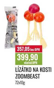 LÍZÁTKO NA KOSTI ZOOMBEAST 72x10g 