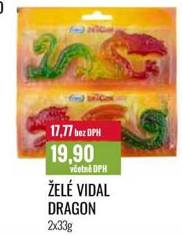 ŽELÉ VIDAL DRAGON 2x33g 