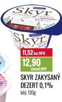 SKYR ZAKYSANÝ DEZERT 0,1% bílý, 130g 