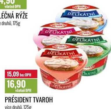 PRÉSIDENT TVAROH 125g