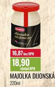 MAJOLKA DIJONSKÁ 220ml 