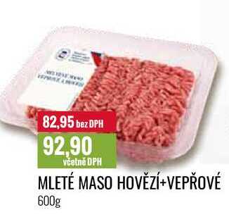 MLETÉ MASO HOVĚZÍ+VEPŘOVÉ 600g 