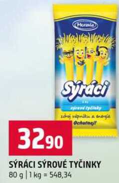 SÝRÁCI SÝROVÉ TYČINKY 80 g