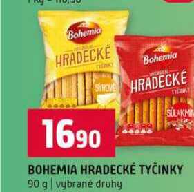 BOHEMIA HRADECKÉ TYČINKY 90 g