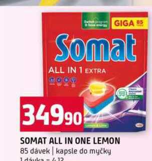 SOMAT ALL IN ONE LEMON 85 dávek