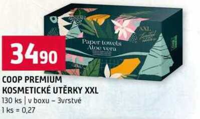 COOP PREMIUM KOSMETICKÉ UTĚRKY XXL 130 ks