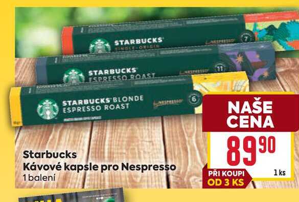 Starbucks Kávové kapsle pro Nespresso 1 balení 