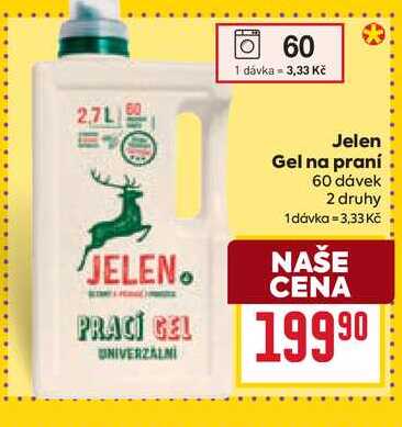 Jelen Gel na praní 60 dávek 