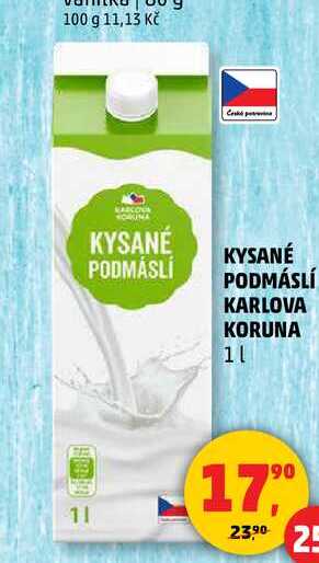 KYSANÉ PODMÁSLÍ KARLOVA KORUNA, 1 l