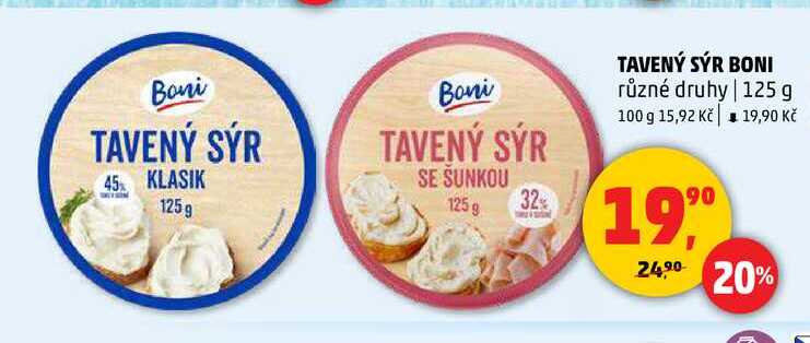 TAVENÝ SÝR BONI, 125 g 