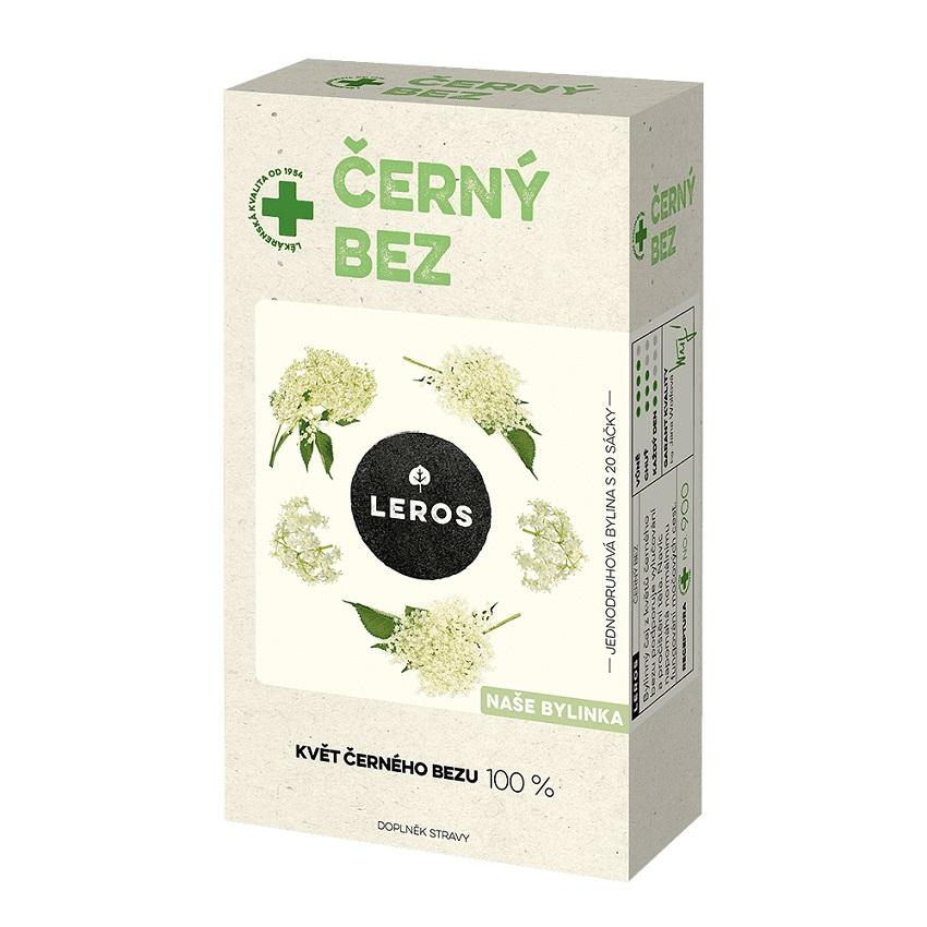 Leros Černý bez čaj 20x1g
