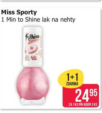 Miss Sporty 1 Min to Shine lak na nehty 