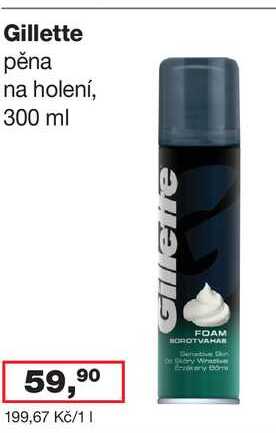 Gillette pěna na holení, 300 ml 