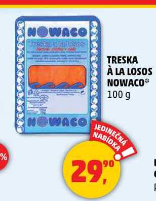 TRESKA À LA LOSOS NOWACO, 100 g 