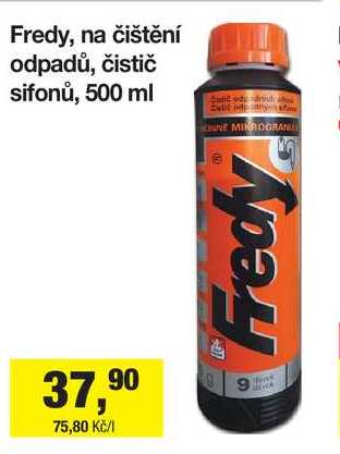 Fredy, na čištění odpadů, čistič sifonů, 500 ml 